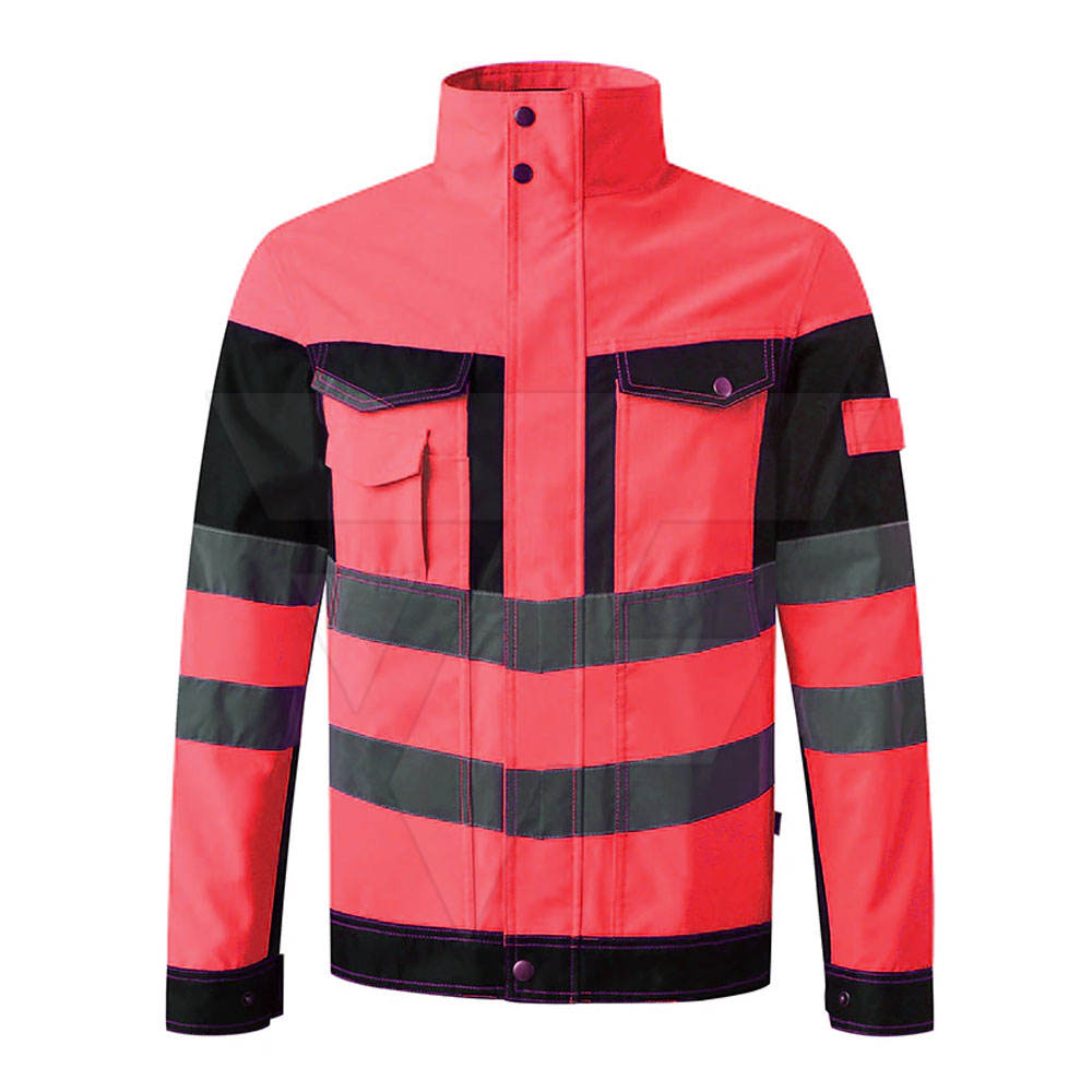 Outdoor Waterproof Reflective Safety Adjustable Raincoat Safety Workwear Jacket For Online Sale